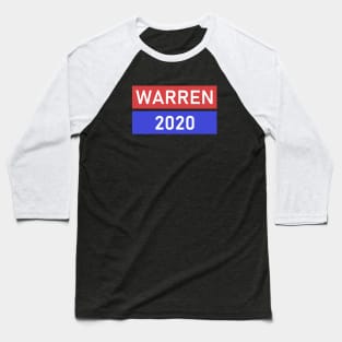 WARREN 2020 Support Logo Baseball T-Shirt